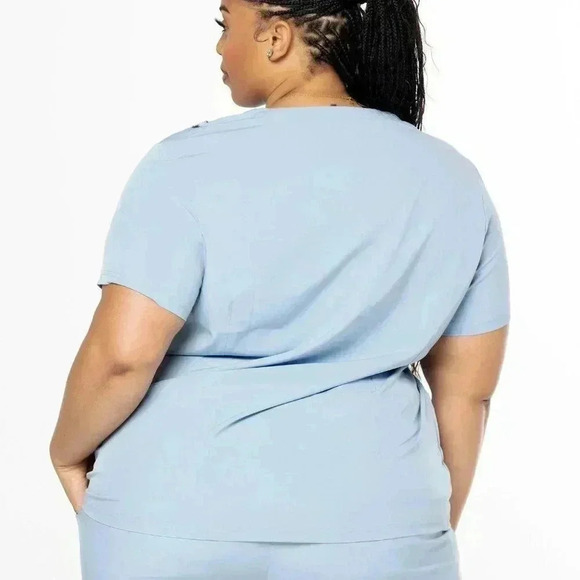 Cscrubs Comfort Collection ROUNDED NECK TOP | COMFORT WT2 - Picture 3 of 3